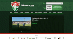 Desktop Screenshot of fluminensedefeirafc.com.br