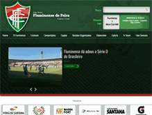 Tablet Screenshot of fluminensedefeirafc.com.br